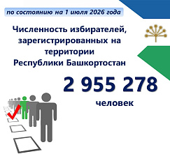 В Республике Башкортостан установлена численность избирателей по состоянию на 1 июля 2026 года