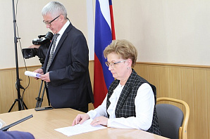 Состоялся брифинг секретаря Центризбиркома республики Марины Долматовой  Состоялся брифинг секретаря Центризбиркома республики Марины Долматовой